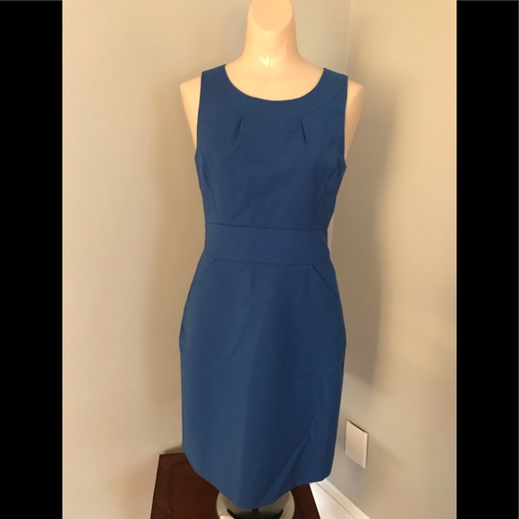 J.CREW Dresses & Skirts - J.CREW Suiting Dress Size 4 Petite Blue